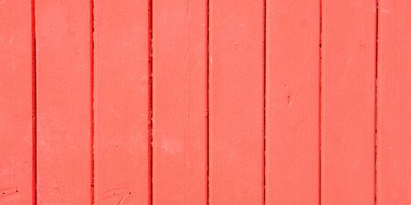wood wall orange boards Texture horizontally wooden red backgroundの写真素材