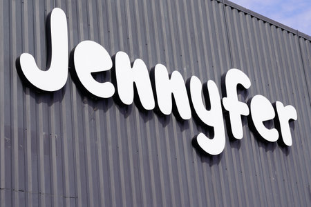 Bordeaux , Aquitaine / France - 09 24 2019 : store sign Jennyfer clothing shop for teenager girl