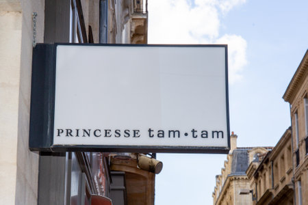 Bordeaux , Aquitaine / France - 03 03 2020 : princesse tam tam logo fashion store sign French shop chain womenのeditorial素材