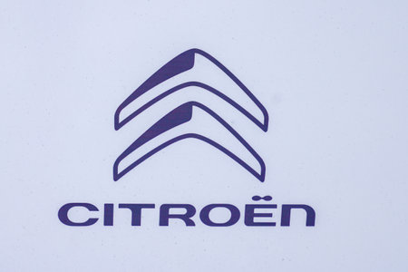 Bordeaux , Aquitaine / France - 05 14 2020 : citroen logo automobiles sign store car dealership shop double chevronのeditorial素材
