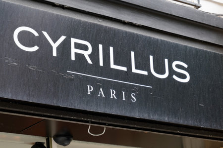 Bordeaux , Aquitaine / France - 05 16 2020 : cyrillus logo fashion sign store Men clothing shop brandのeditorial素材