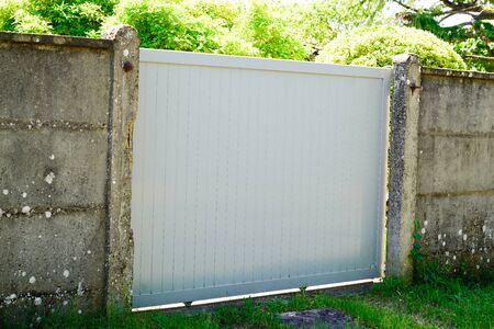 modern white gate aluminum home classic portal
