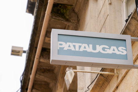 Bordeaux , Aquitaine / France - 05 05 2020 : pataugas shop brand logo and sign on wall storeのeditorial素材