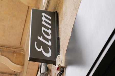 Bordeaux , Aquitaine / France - 05 05 2020 : etam sign shop of fashion store clothing retailerのeditorial素材