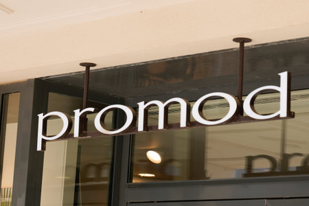Bordeaux , Aquitaine / France - 05 05 2020 : Promod logo of women fashion store chainのeditorial素材