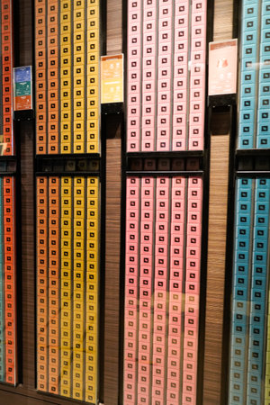 Bordeaux , Aquitaine / France - 06 01 2020 : Nespresso logo sign on box distributor in shop coffee machines capsules storeのeditorial素材
