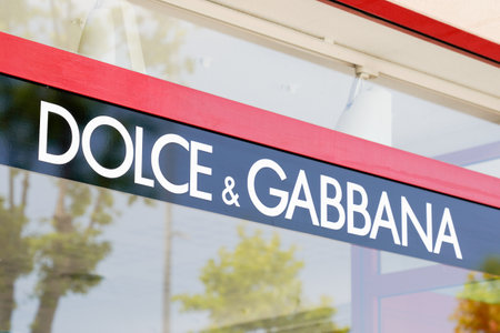 Bordeaux , Aquitaine / France - 06 01 2020 : Dolce & Gabbana logo sign on Retail Store Exterior with text on shop windows of luxury industry fashion houseのeditorial素材