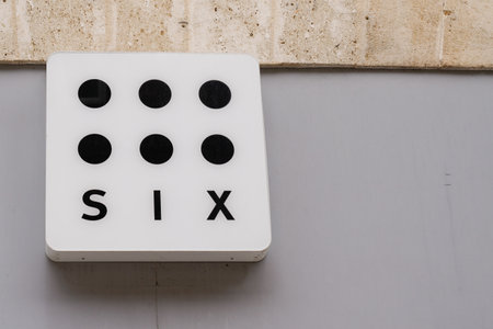 Bordeaux , Aquitaine / France - 06 14 2020 : Six logo sign of fashion store of jewelry accessories...
