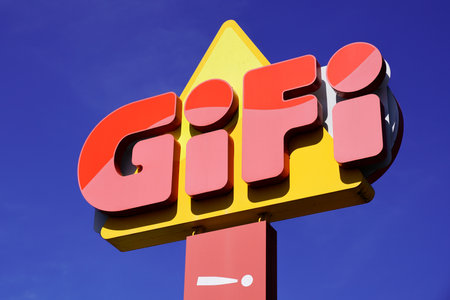 Bordeaux , Aquitaine / France - 07 05 2020 : Gifi logo sign text for shop of French network retail cheap product storeのeditorial素材