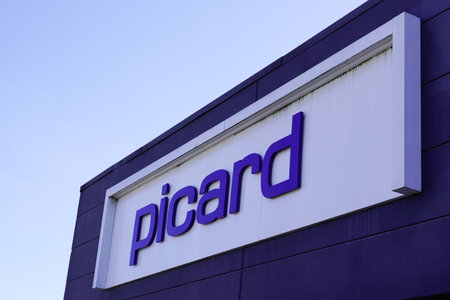 Bordeaux , Aquitaine / France - 07 05 2020 : Picard logo sign of French store food brand company of...