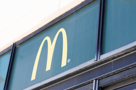 Bordeaux , Aquitaine / France - 07 06 2020 : Mac Donald  m logo sign of brand of fastfood restaurantのeditorial素材