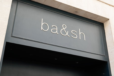 Bordeaux, Aquitaine / France - 07 22 2020: Ba & sh sign and text logo for store fashion women clothing shopのeditorial素材