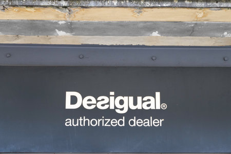Bordeaux, Aquitaine / France - 07 22 2020: Desigual authorized dealer logo and text shop sign spanish store clothing brandのeditorial素材