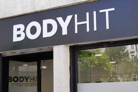 Bordeaux, Aquitaine / France - 07 25 2020: bodyhit logo text and sign of French sport personalised...