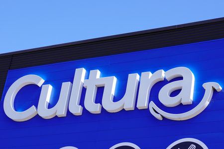 Bordeaux, Aquitaine / France - 07 25 2020: cultura text logo and sign of french shop advertisement building facade storeのeditorial素材