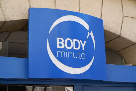 Bordeaux, Aquitaine / France - 07 25 2020: bodyminute logo and text sign of nail store beauty salon...