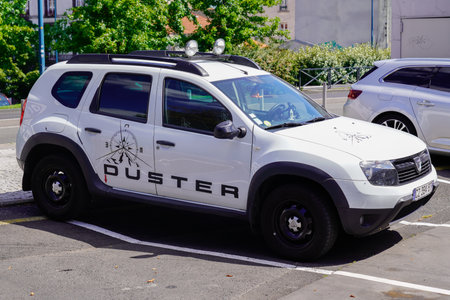 Bordeaux, Aquitaine / France - 08 04 2020: Dacia Duster car SUV with adventure text and sign logo of limited modelのeditorial素材