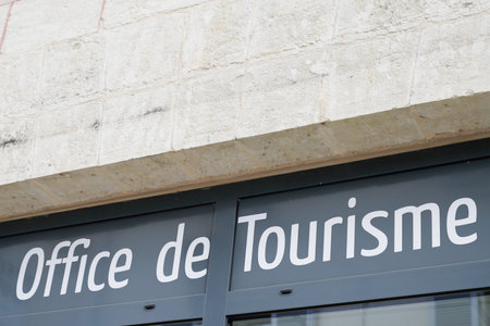 Bordeaux, Aquitaine / France - 08 10 2020: office de tourisme sign text on tourism building in French languageのeditorial素材