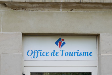 Bordeaux, Aquitaine / France - 08 16 2020: office de tourisme logo and text sign on tourism agency building in French languageのeditorial素材