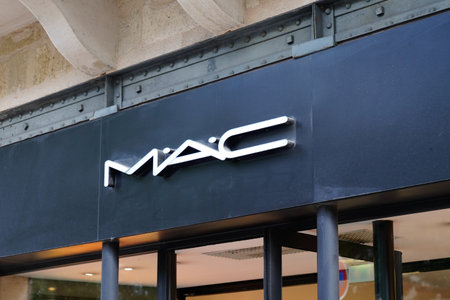 Bordeaux, Aquitaine / France - 08 25 2020: mac sign text and logo front of beauty shop make-up Art...