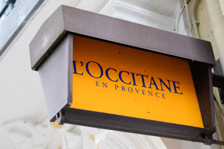 Bordeaux, Aquitaine / France - 09 01 2020: l'occitane en provence text logo and sign front of...