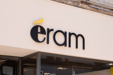 Bordeaux, Aquitaine / France - 09 01 2020: eram sign text and logo front of store shoe retailer specializing in footwear clothing and shoesのeditorial素材
