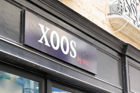 biarritz, Aquitaine / France - 09 20 2020: xoos by ritz logo text sign of biarritz clothing store...