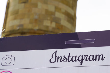 Bordeaux, Aquitaine / France - 09 25 2020: Instagram logo and text sign of social networking service