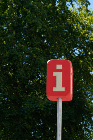 i logo for information tourist on French tourism office sign in Franceの写真素材