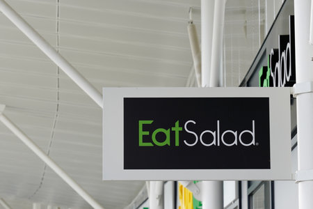 Bordeaux, Aquitaine / France - 10 01 2020: Eat Salad logo and text sign of fast food restaurant chainのeditorial素材