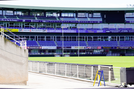 Clermont-Ferrand, Auvergne / France - 10 10 2020: stade Marcel Michelin interior of stadium for ASM Rugby in Clermont ferrand city in Auvergneのeditorial素材