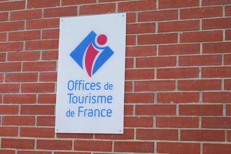 Bordeaux, Aquitaine / France - 10 10 2020: office de tourisme logo text and sign of French tourism office agency in Franceのeditorial素材