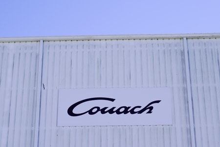 Gujan-Mestras, Aquitaine / France - 10 10 2020: Couach luxury boat factory workshop modern Naval Shipyardのeditorial素材