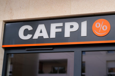 Bordeaux, Aquitaine / France - 11 01 2020: cafpi sign and text logo on building office of real estate store broker agencyのeditorial素材