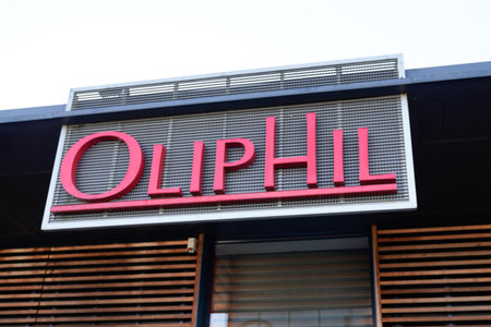 Bordeaux, Aquitaine France - 12 12 2020: Oliphil store logo and text sign shop fashion retailer brand man clothingのeditorial素材