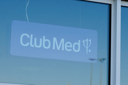 Bordeaux, Aquitaine France - 20 15 2020: Club Med sign text and logo brand front of office Club Mediterranee shop travel agency for all-inclusive holidaysのeditorial素材