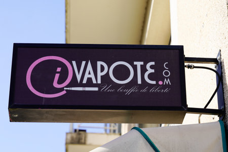Bordeaux, Aquitaine France - 12 28 2020: ivapote logo text and brand store and ivapote.com sign of vape shop E-cigaretteのeditorial素材