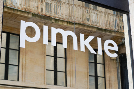 Bordeaux, Aquitaine France - 02 16 2021: Pimkie logo brand and text sign of store French chain shop...