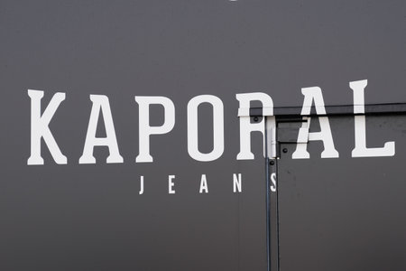 Bordeaux, Aquitaine France - 02 25 2021: Kaporal logo brand and sign text on store wall for French fashion boutiqueのeditorial素材