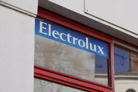 Bordeaux, Aquitaine France - 02 25 2021: Electrolux logo and sign text on shop multinational...