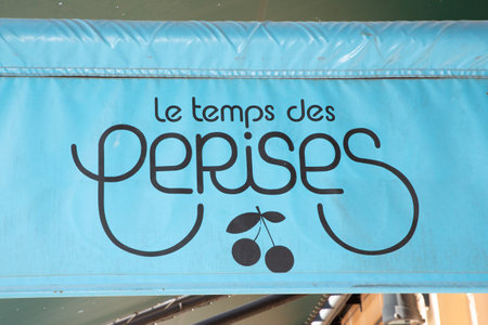 Bordeaux, Aquitaine France - 03 18 2021: le temps des cerises logo brand and text sign front of store signage of french clothing shop chain of trendy fashionのeditorial素材