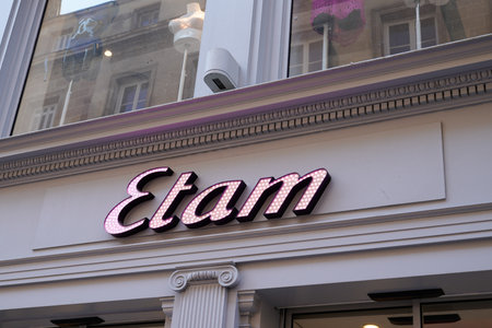 Bordeaux, Aquitaine France - 04 22 2021: Etam sign text shop and logo store brand clothes retailer for woman fashionのeditorial素材