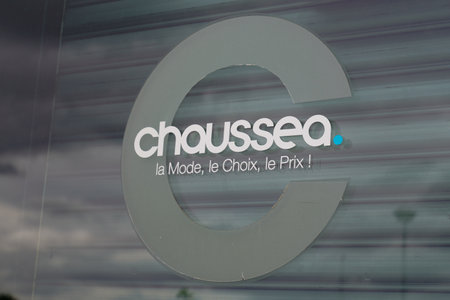Bordeaux, Aquitaine France - 05 05 2021: Chaussea text brand and logo sign front of fashion shoes...