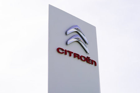 Bordeaux, Aquitaine France - 05 08 2021: citroen brand and text sign on dealership french car store