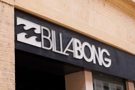 Toulouse, Occitanie France - 06 06 2021: Billabong surf logo brand fashion shop and text sign store on facade boutiqueのeditorial素材