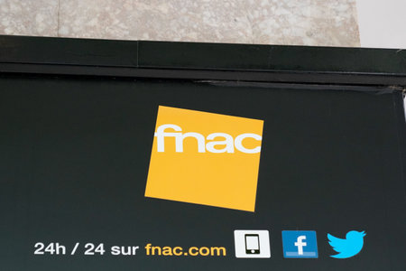Bordeaux, Aquitaine France - 06 06 2021: Fnac text logo and sign brand front of store electronic and bookshop cultural retailer in Franceのeditorial素材