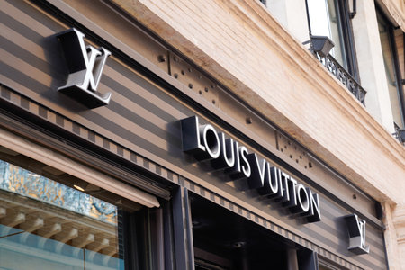 Toulouse, Occitanie France - 06 06 2021: Louis Vuitton logo brand and text sign front of home shop...