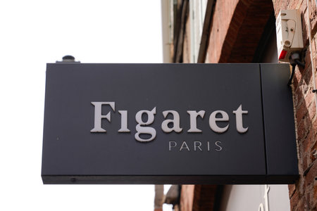 Toulouse, Occitanie France - 06 20 2021: Figaret Paris logo brand and text sign boutique of french...