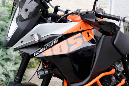SÃ¨te, ocitanie France - 06 30 2021: ktm 1050 adventure r motorcycle logo brand and text sign on...