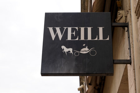 Toulouse, ocitanie France - 06 30 2021: Weill text sign and brand front of girls boutique fashion clothes shop of womenのeditorial素材